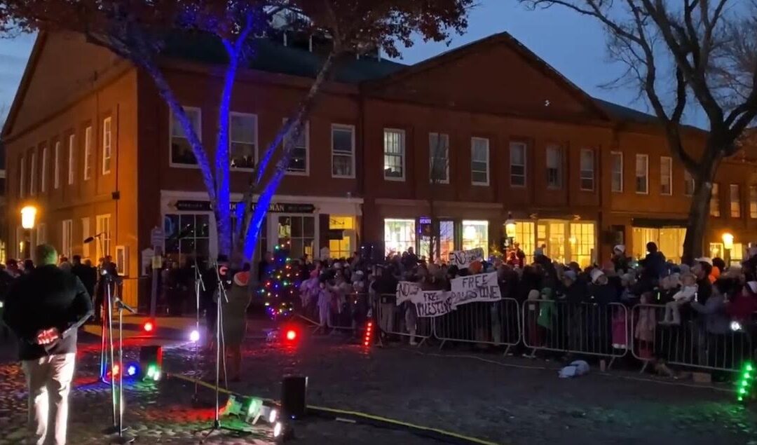 Far-Left Protesters Disrupt Christmas Tree Lighting in Nantucket, Accuse Joe Biden of Genocide (VIDEO)