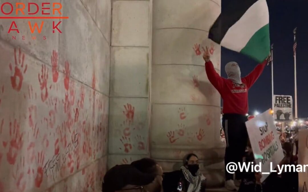 WATCH: Pro-Hamas Demonstrators Rally in Washington DC, Vandalize Union Station as US Terror Threat Increases