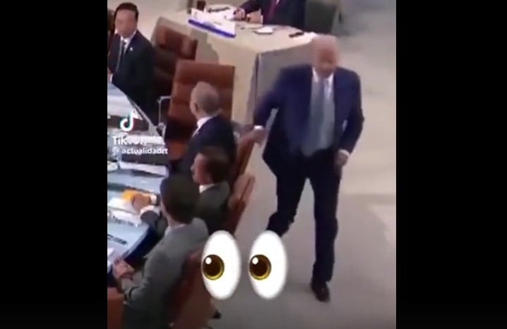 Lookie-Lookie!… Xi Jinping Calls His Faithful Poodle Over to His Chair During APEC Summit Meetings (VIDEO)