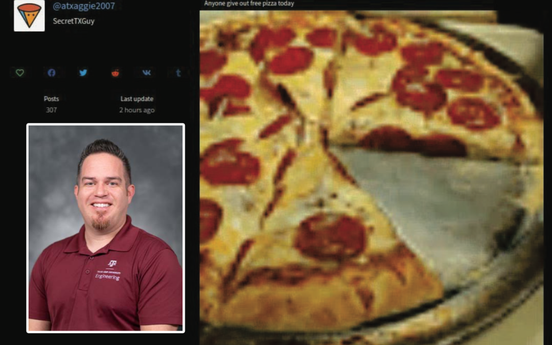 Texas A&M University Employee Arrested on Child Pornography Charges, FBI Uncovers Use of “PIZZA” as Code Word in Chats