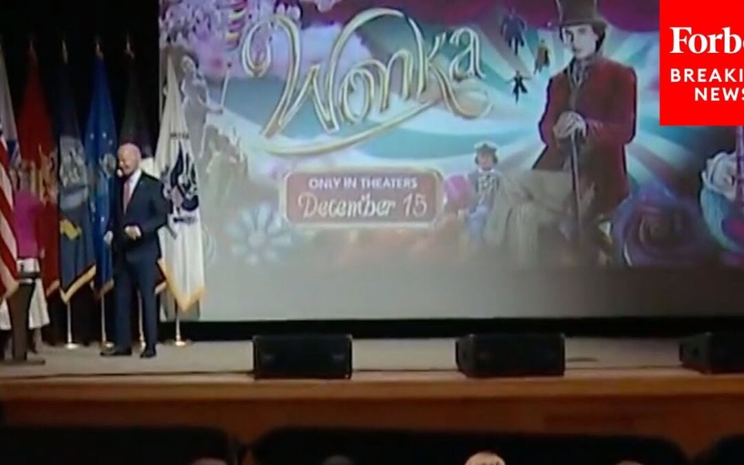 “I Like Kids Better Than People” – Joe Biden Rambles Incoherently at Screening of “Wonka” (VIDEO)