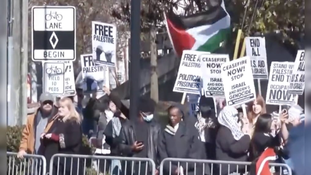 Pro-Palestine Protesters Stage Rally Outside Rosalynn Carter’s Memorial Service (VIDEO)