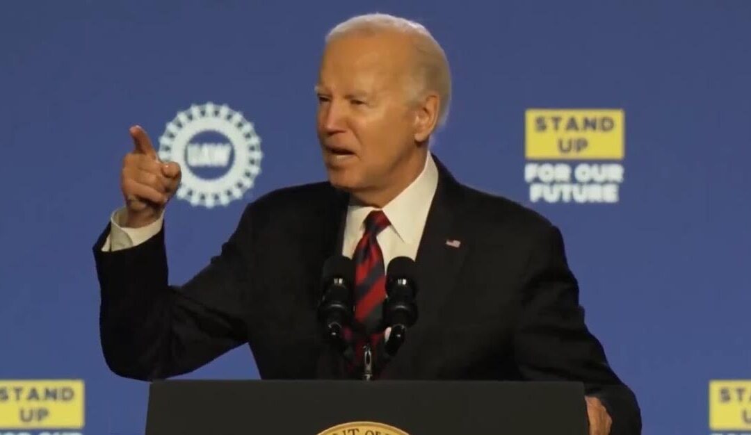 Biden Trashes Trump, Incoherently Rambles About His Dumpster Fire Economy During Remarks at United Auto Workers Conference (VIDEO)