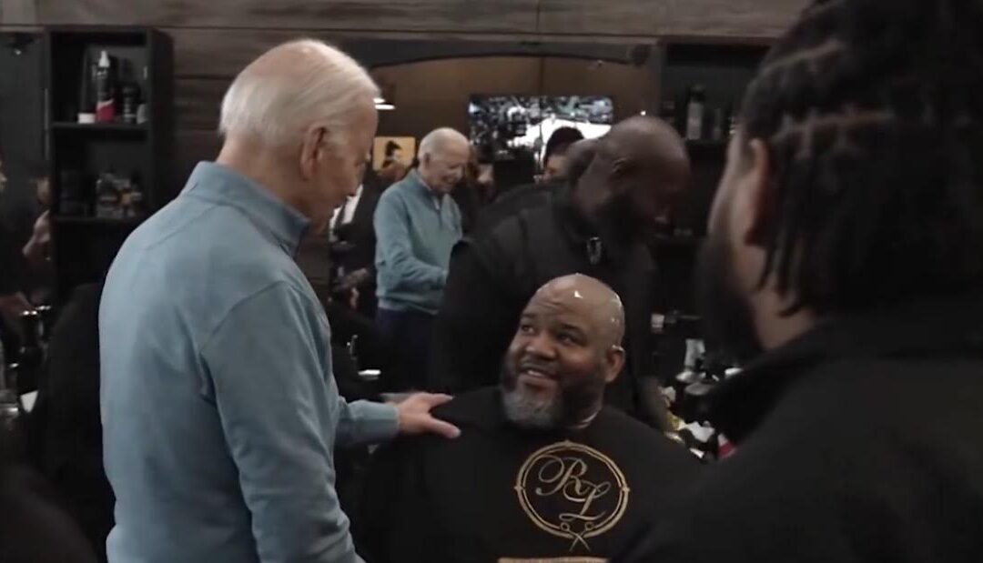 WATCH: Biden Shuffles Into South Carolina Barbershop, Cracks Awkward ‘Joke’ About Playing Football at Delaware