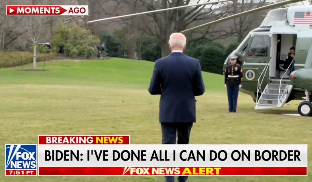 Fox News’ Dana Perino Slams Biden After He Falsely Claims He’s ‘Done All He Can’ on the Border – Then Shuffles Away to Marine One (VIDEO)