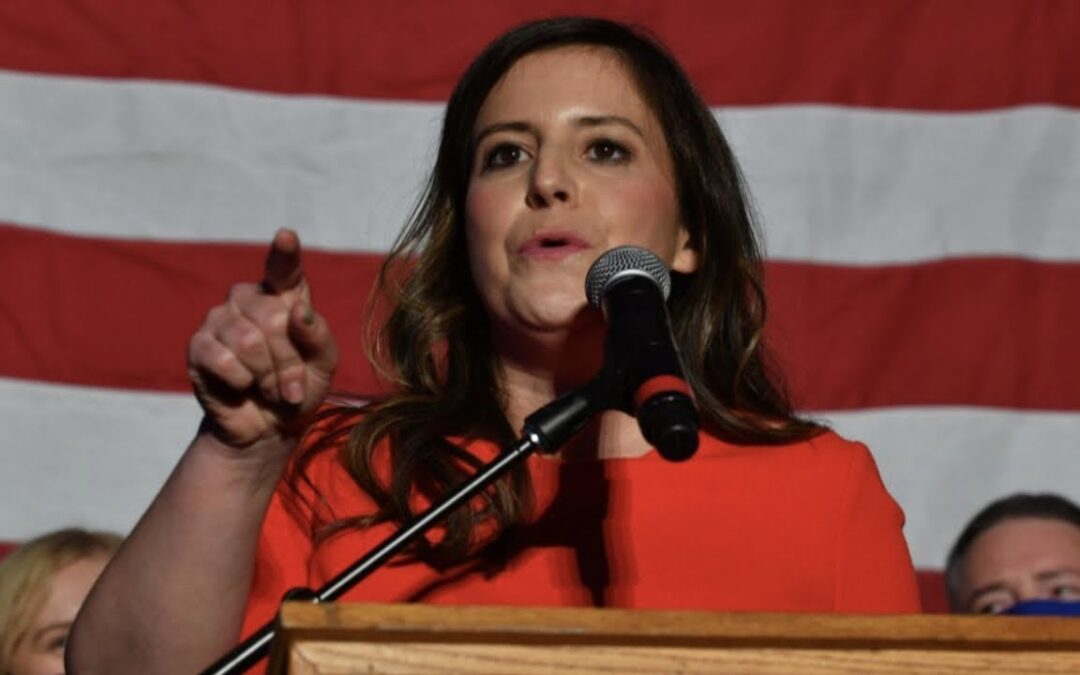 Elise Stefanik Fires Up Crowd at Trump New Hampshire Rally