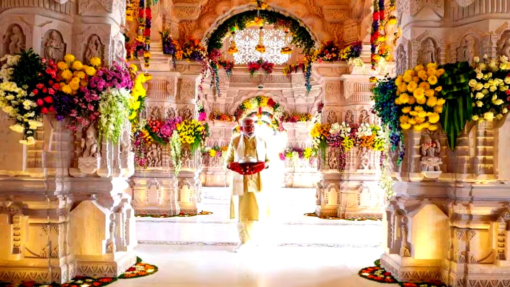 ‘Lord Ram Has Arrived’: Indian PM Modi Leads the Consecration of the New Grand Temple, as Hindu Religious Fervor Sweeps the Country