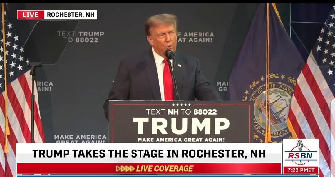 Crowd Goes Wild as President Trump Takes the Stage in Rochester, New Hampshire: “We Have the Highest Level of Enthusiasm That Anybody’s Ever Seen” (VIDEO)