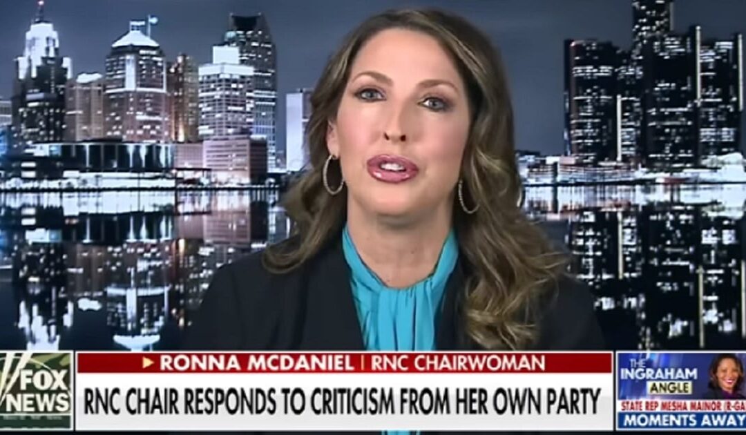 Ronna McDaniel’s Cash-Strapped RNC May Open a Line of Credit to Help Pay Bills This Election Year