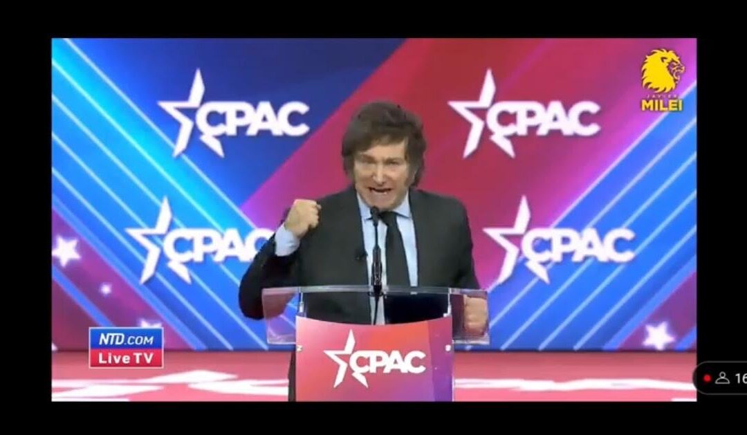 MUST WATCH: Argentina’s Javier Milei Gets Rock Star Welcome at CPAC – Greets Trump Backstage!