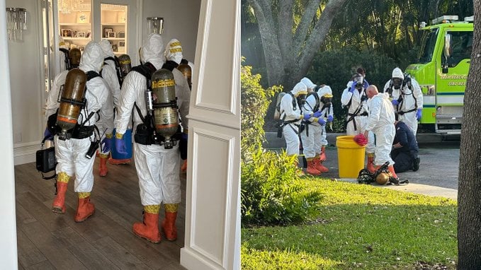 JUST IN: Hazmat Team Arrives to Don Jr.’s Florida Home After He Receives Letter Containing White Powder and Death Threat