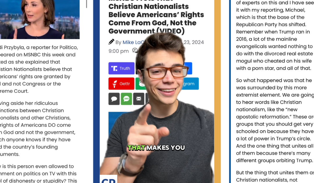 Victor Reacts: “Christian Nationalist” Defined as Believing Rights Come From God (VIDEO)