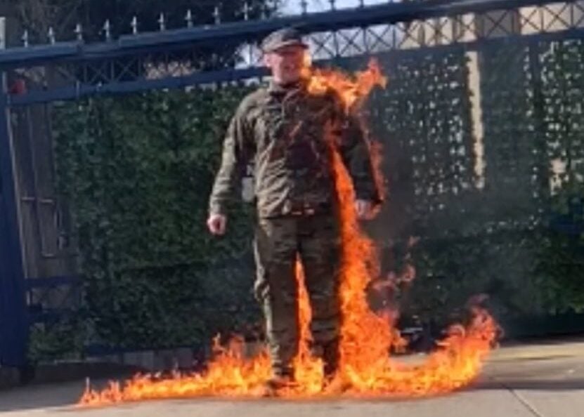 UPDATE: U.S. Air Force Member Who Sets Himself on Fire Outside Israeli Embassy in D.C., Chanting ‘Free Palestine,’ Has Been Identified — Reportedly Dies After Tragic Event (GRAPHIC VIDEO)