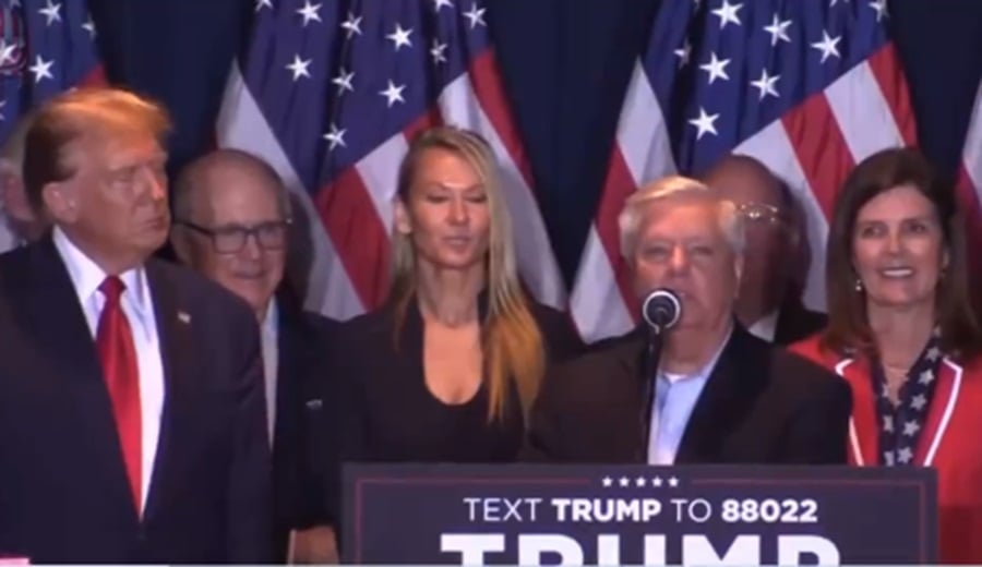 Graham Met with Chorus of Boos at Trump Victory Speech in South Carolina (VIDEO)