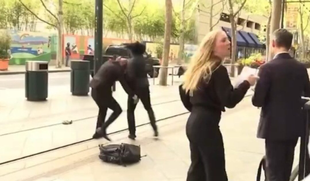 INSANE VIDEO: Man Arrested After Disrupting San Jose Mayor’s TV Interview by Punching His Security Guard