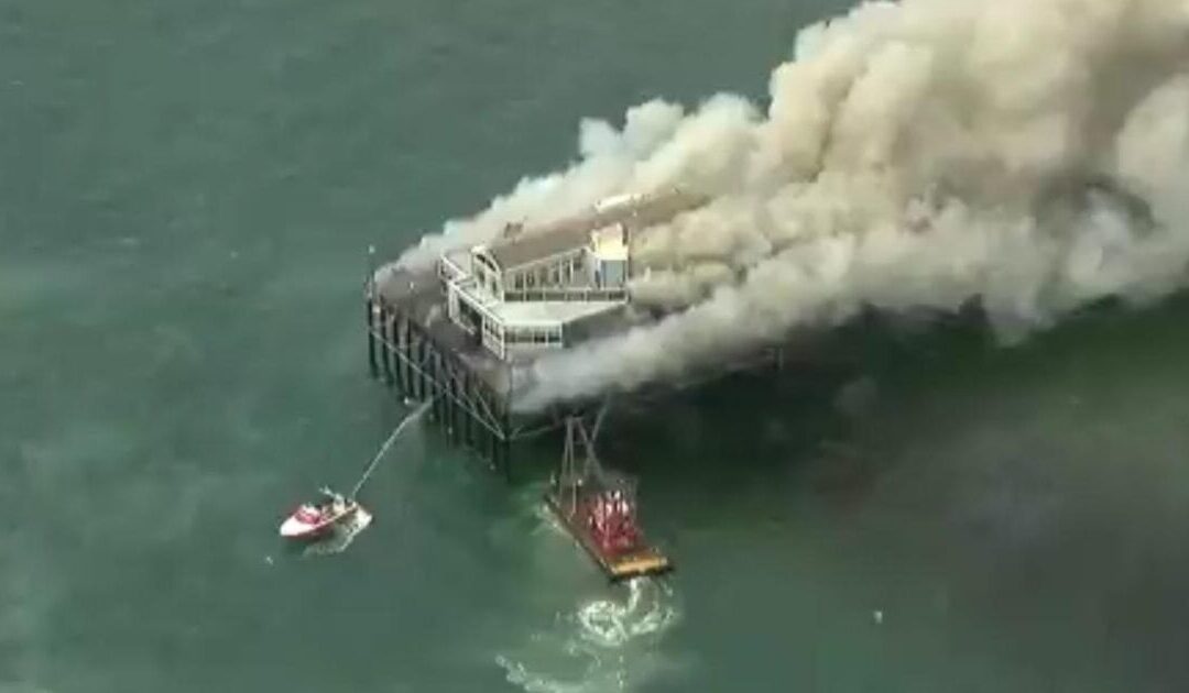 JUST IN: Massive Fire Consumes Oceanside Pier in San Diego (VIDEO)