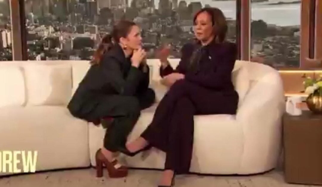 This Exchange with Drew Barrymore and Kamala Harris will Make you Cringe (VIDEO)