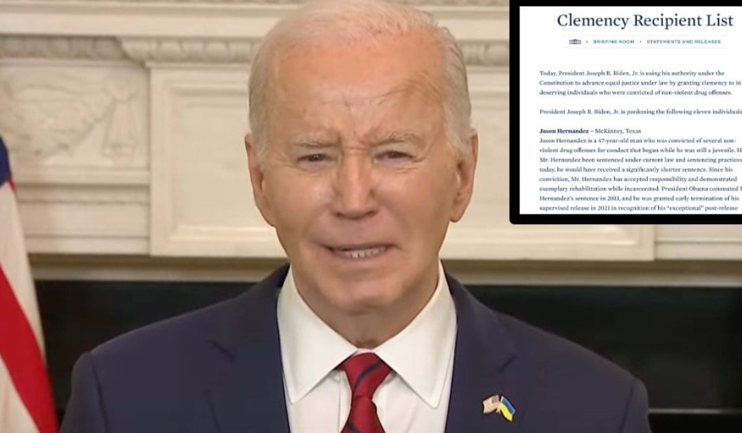 Joe Biden Grants Clemency to 16 Criminals, Here’s the Full List