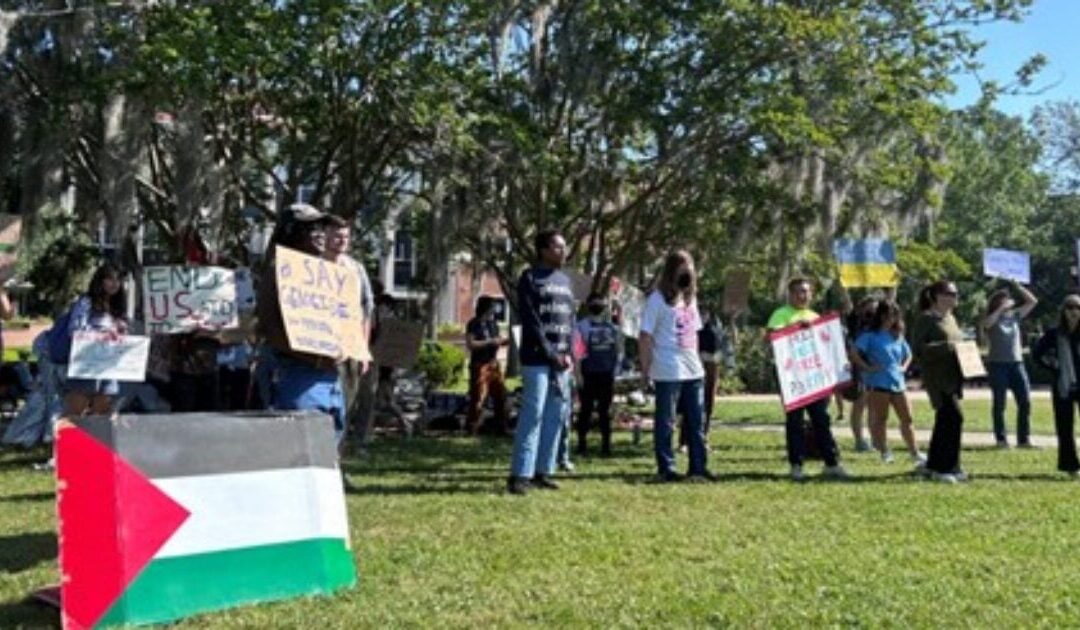 WATCH: Pro-Hamas Agitators at Florida State Receive Much-Needed Sprinkler Shower with Help from Fed-Up Student