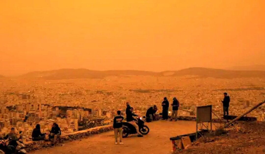 Dust Storm From Sahara Desert Crosses Mediterranean Sea, Gives Greece a Mars-Like Hue (VIDEO)