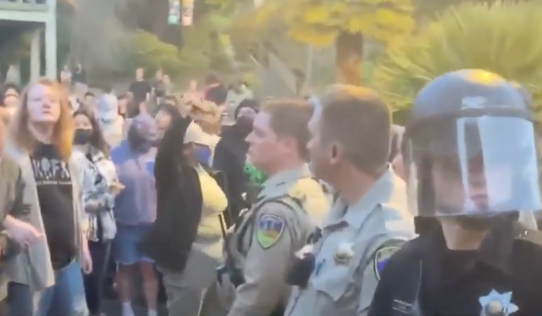 Cal Poly Humboldt Pro-Palestinian Students Occupy Campus Building, Attack Police (Video)