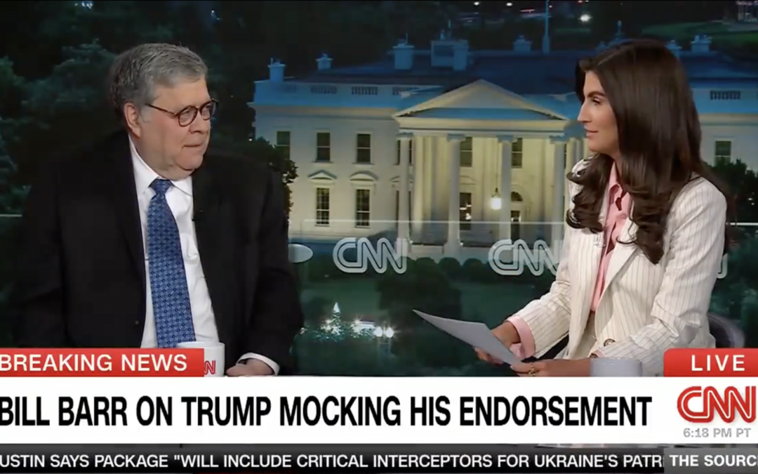 Bill Barr Triggers CNN’s Kaitlan Collins, Won’t Back Down on Voting For Trump (VIDEO)