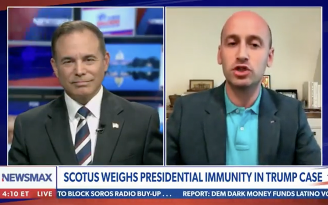 Stephen Miller Warns Biden Needs Presidential Immunity, Could Be Tried For War Crimes and Human Trafficking (VIDEO)