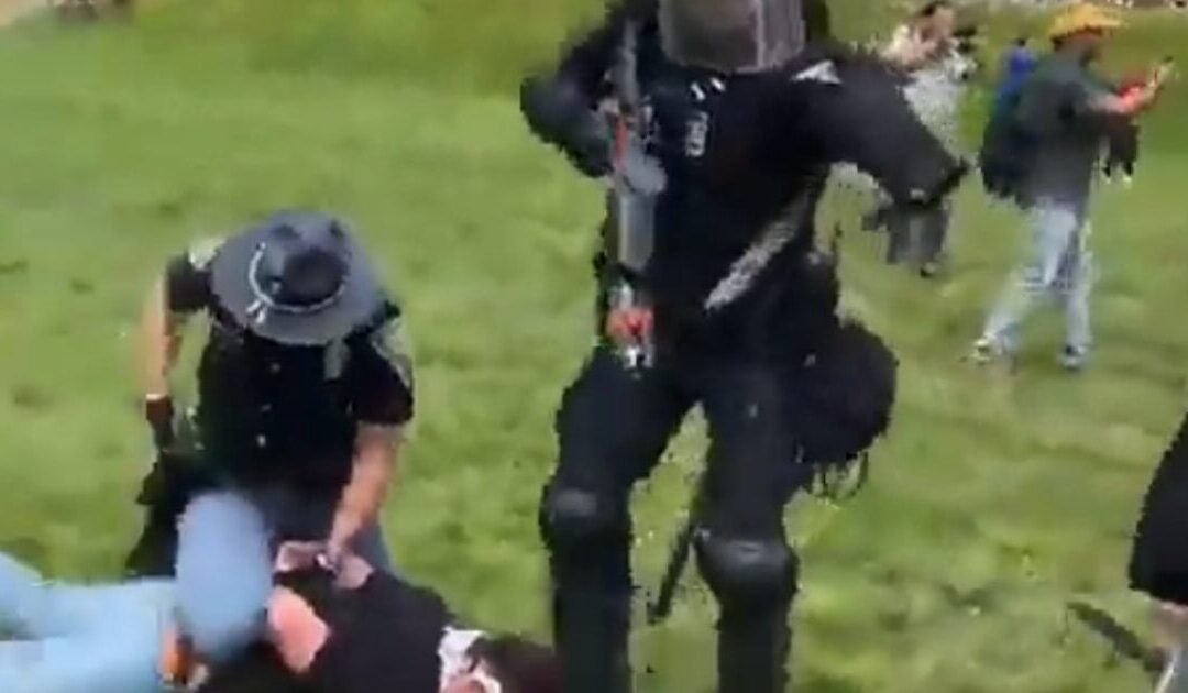 Riot Police Clear Out Hamas Agitators at Indiana University (VIDEO)