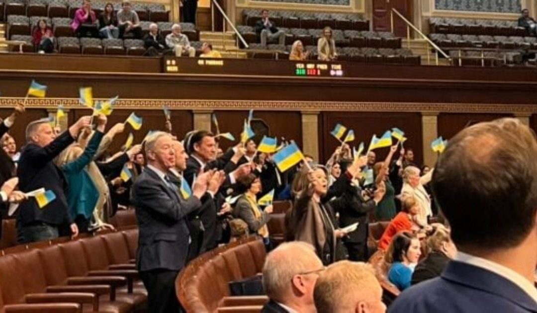 Speaker Mike Johnson’s Sgt. of Arms Threatens Rep. Massie to Take Down his Video of Democrats Waving Ukrainian Flags on the House Floor or Face $500 Fine