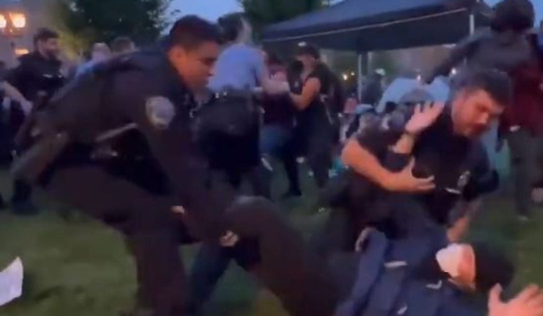 VIDEO: Police Absolutely Obliterate Anti-Israel Protesters at Wash U in St. Louis – Drag Them Away by Their Feet – Green Party Candidate Jill Stein Arrested