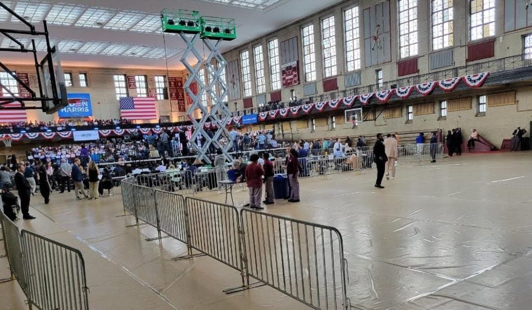 WOW! Joe Biden Holds Biggest Rally of All Time – Only a Few Rows of People Cram Into Corner of School Gym in Deep Blue Philly