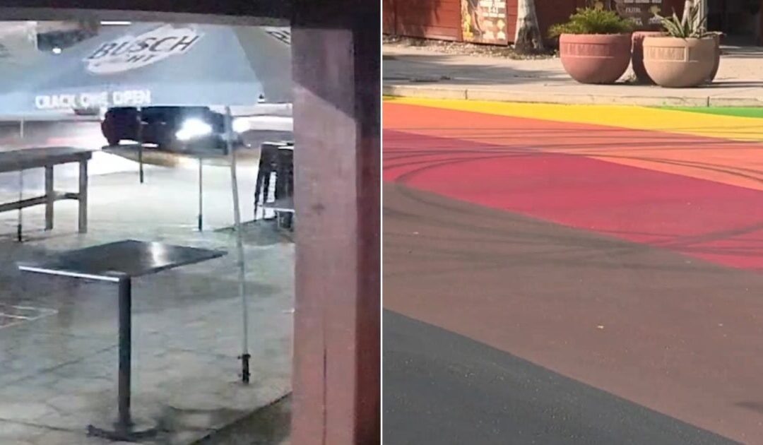 Manhunt Underway for Driver Who Performed Donuts and Defaced Pride Mural in Florida — Will Face Felony Charges (VIDEO)