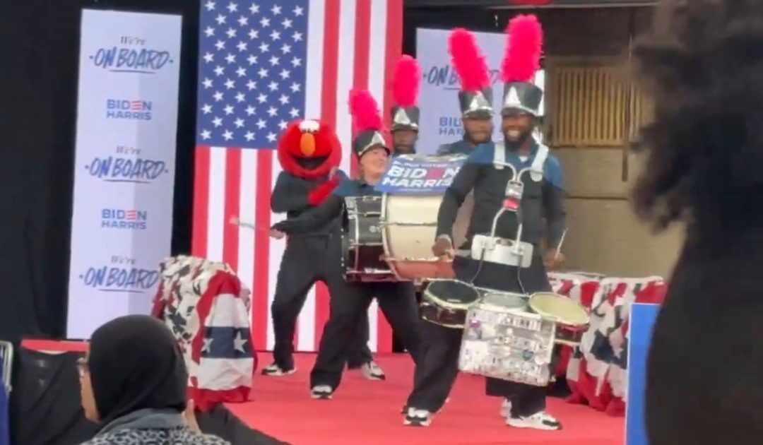 CLOWN SHOW: Biden Campaign Brings Out Elmo to Warm Up Crowd in Philadelphia (VIDEO)