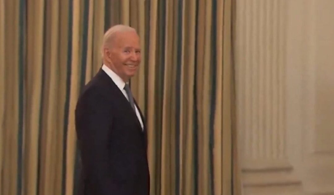 PURE EVIL: Dictator Biden Smirks When Asked About Trump Being a Political Prisoner by the Regime (VIDEO)