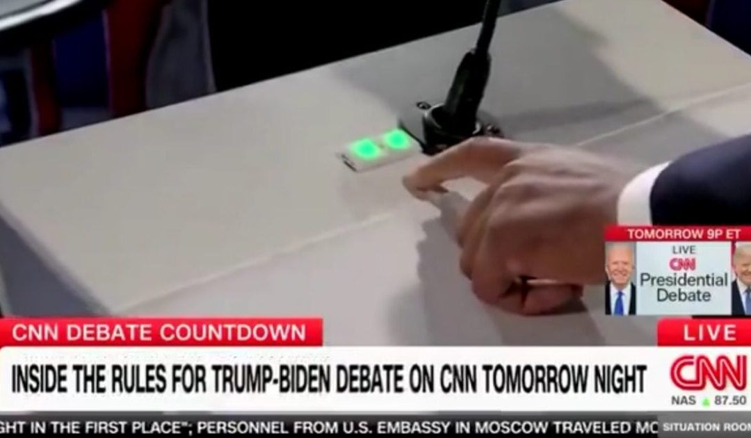 WATCH: CNN Demonstrates How They’ll Mute Trump’s Microphone During Debate