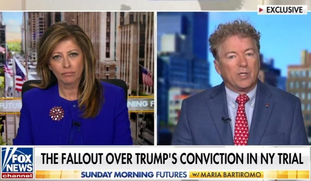 Republican Senator Rand Paul on Trump Verdict: “I Worry About 50 Percent of the Public Believing That the Court System Will be Used Against Them” (VIDEO)