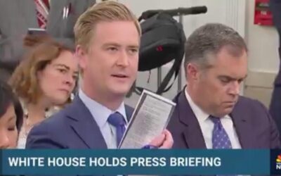 “Do You Know Who’s Handing These Out?” Doocy Brings the Receipts, Holds Up Talking Points About Kamala Harris and the Border (VIDEO)
