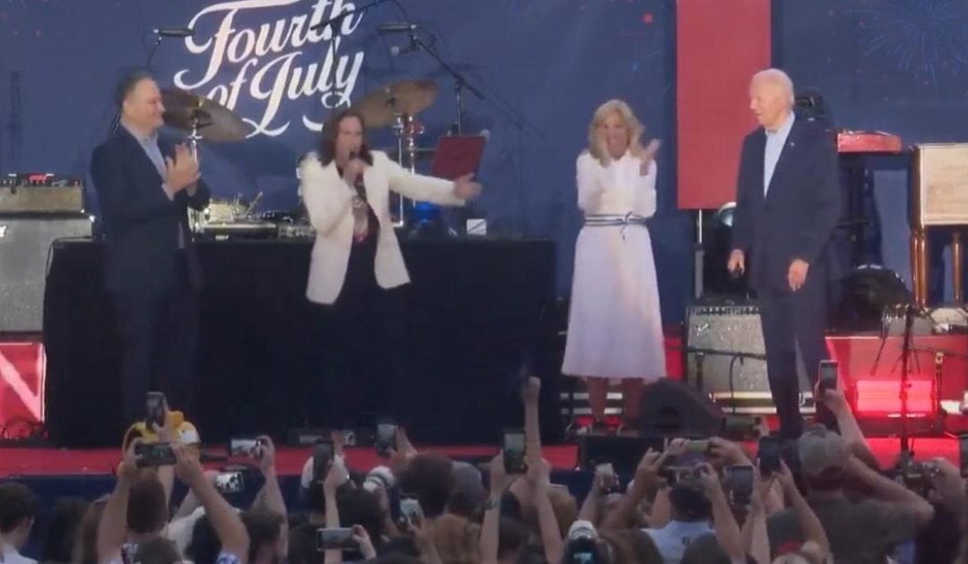 AWKWARD: Kamala Harris Almost Calls Joe Biden ‘Vice President’ at 4th of July Event – Biden Responds, “Ho! Ho! Ho!” As if It’s Christmas (VIDEO)