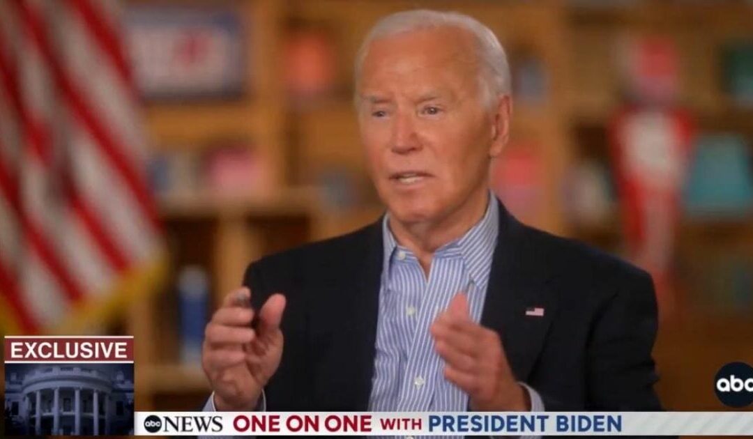 Biden Says He’ll Drop Out of the 2024 Race if ‘God Comes Down and Tells Him To’ in Dumpster Fire Interview with George Stephanopoulos (VIDEO)