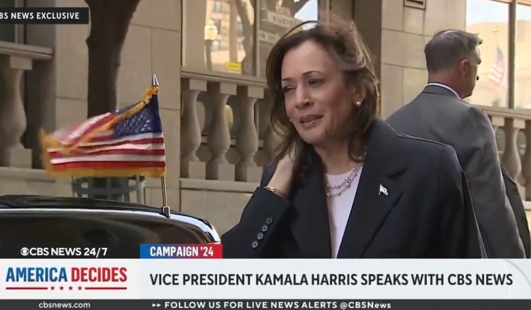 CBS News Confronts Kamala Harris About Calls For Biden to Drop Out of the Race, Asks if She’s “Ready to Lead the Country if Necessary” (VIDEO)