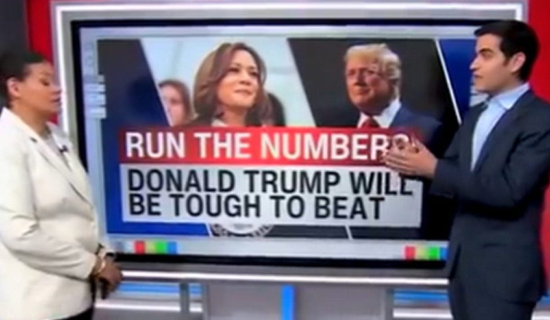 CNN Data Analyst Says it’s Going to be ‘Difficult’ for Kamala Harris to Beat Trump (VIDEO)