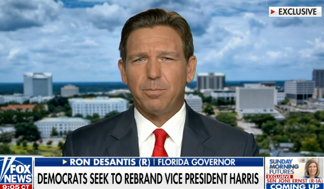 DeSantis: “You Are in for 100 Days of Massive Gaslighting from the Corporate Press” to Cover for Kamala Harris (Video)