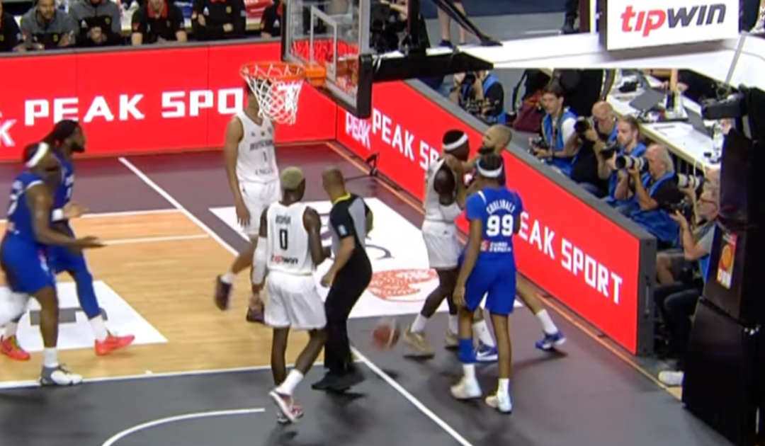 NBA BRAWL: Evan Fournier Chokes Dennis Schroder During France-Germany Match