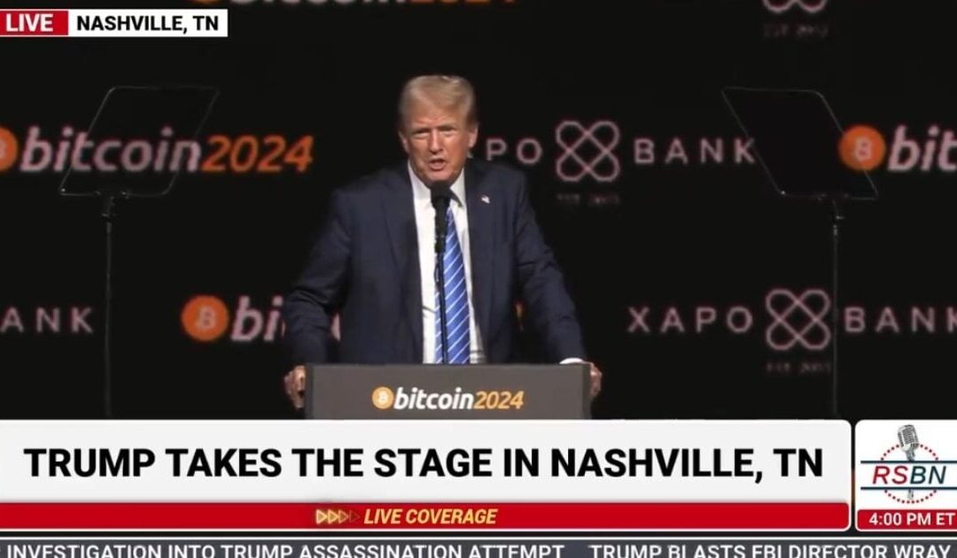 President Trump Speaks at 2024 Bitcoin Conference: “Israel Was Just Attacked…This Would Have Never Happened with Us” (VIDEO)