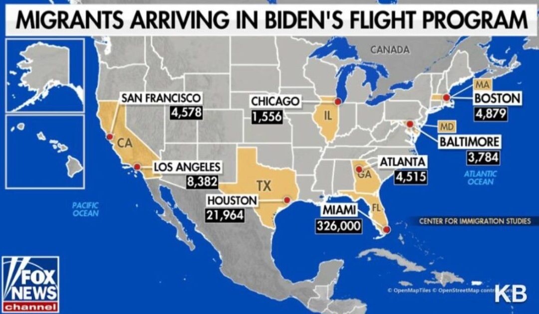 Joe Biden and Kamala Harris Resume Secret Illegal Alien Flights into the US Paid for by US Taxpayers – 347,959 Flown Into Texas and Florida So Far