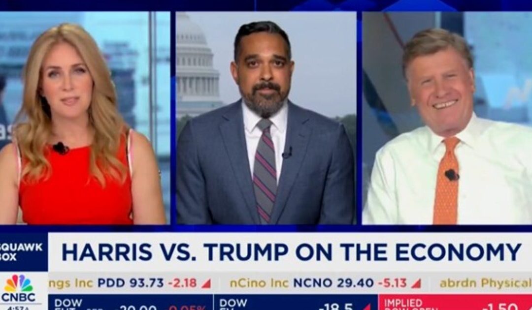 BACKFIRE: CNBC Hosts Embarrass and Laugh at Harris Economic Advisor When He Pathetically Tries to Sell a Key Part of Her $5 Trillion Tax Plan (VIDEO)