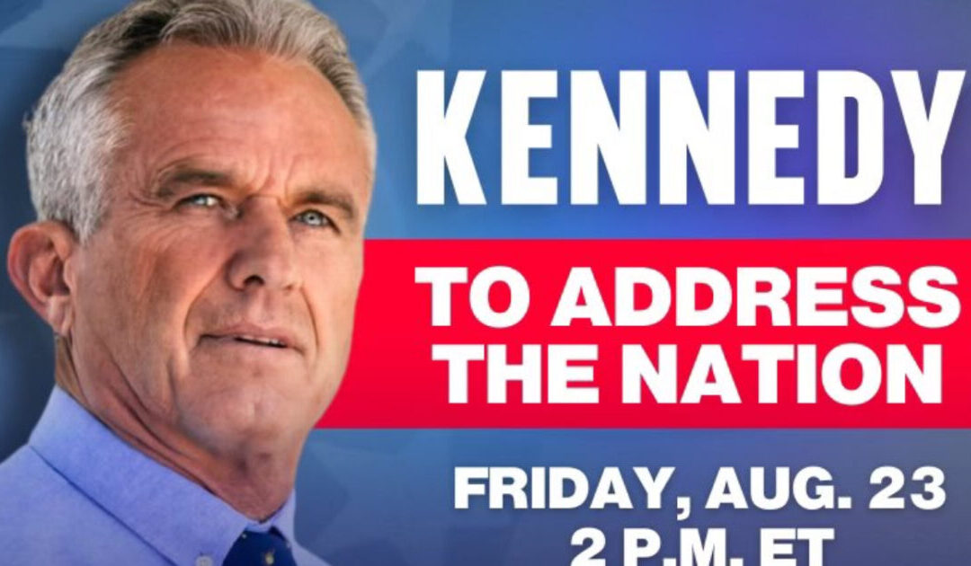 WATCH LIVE: RFK Jr. Expected to Drop Out and Endorse Trump During Address to The Nation