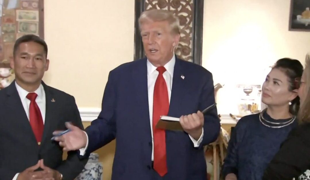 “We Need You For the Next Four Years!” President Trump Visits Vietnamese Restaurant in Virginia (VIDEO)