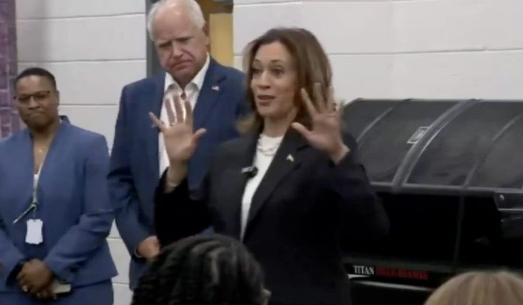 The Cringe: Animated Kamala Harris Talks Word Salad to High School Students as She Kicks Off Georgia Campaign Bus Trip With Tim Walz