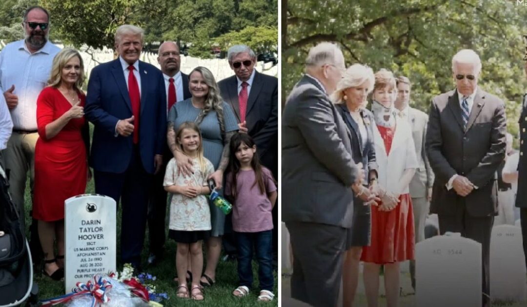 Woke and Politicized US Army Condemns Trump for Taking Photos with Gold Star Families in Arlington Cemetery – But Said NOTHING When Joe Biden Did It